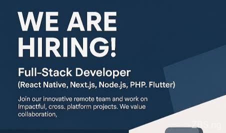 Remote Full-Stack React Native Developer | Bluconvalley