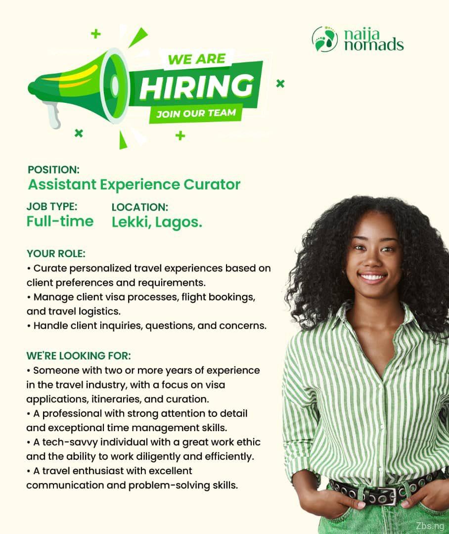 Hiring Assistant Experience Curator | Casa Nomad Company Limited
