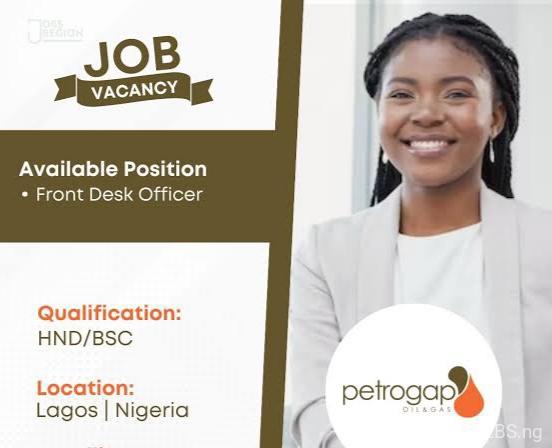 Front Desk Officer Intern | Petrogap Oil and Gas Limited