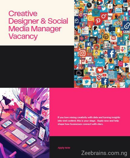 Graphic Designer and Social Media Manager | Apply!
