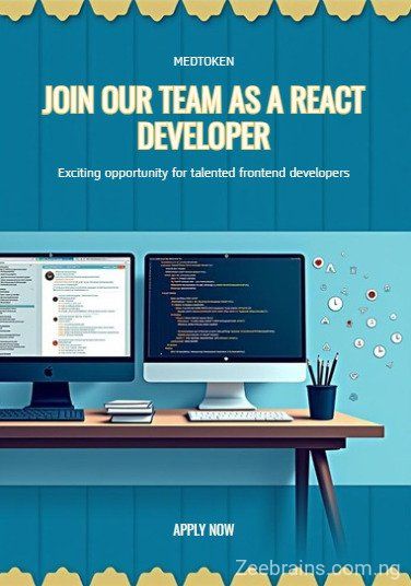 React Frontend Developer at MedToken | Apply!